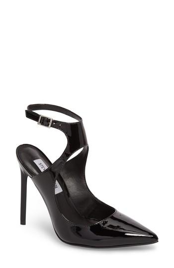Women's Steve Madden Prism Cutout Pump .5 M - Black