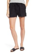 Women's Caslon Linen Shorts - Black