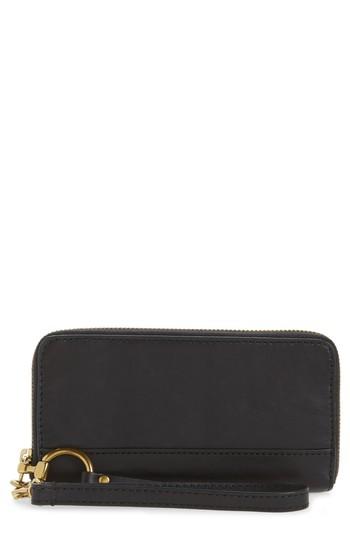 Women's Frye Ilana Harness Phone Leather Zip Wallet -