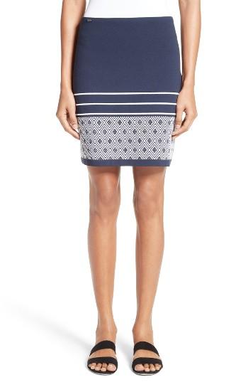 Women's St. John Collection Diamond Double Jacquard Knit Skirt
