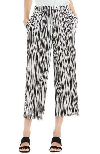 Women's Vince Camuto Stripe Pleat Knit Crop Pants