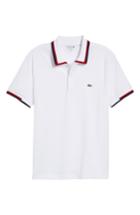 Men's Lacoste Accent Collar Polo (l) - White