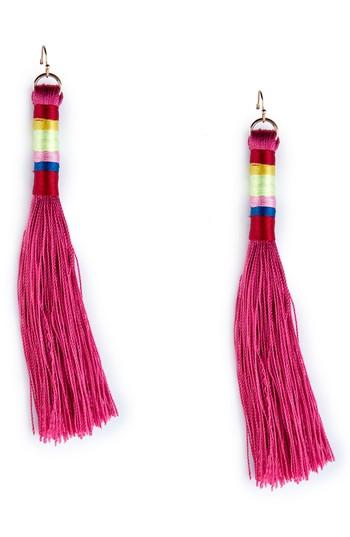 Women's Sole Society Tassel Statement Earrings