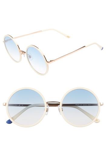 Women's Web 52mm Sunglasses - White/ Gradient Brown