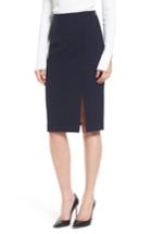 Women's Boss Vispana Pinstripe Suit Skirt - Blue