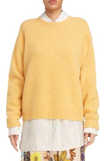 Women's Acne Studios Samara Fuller Fit Sweater - Yellow