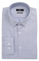 Men's Boss Isko Slim Fit Print Dress Shirt .5 - Blue