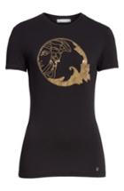 Women's Versace Collection Medusa Crystal Embellished Jersey Tee Us / 44 It - Black