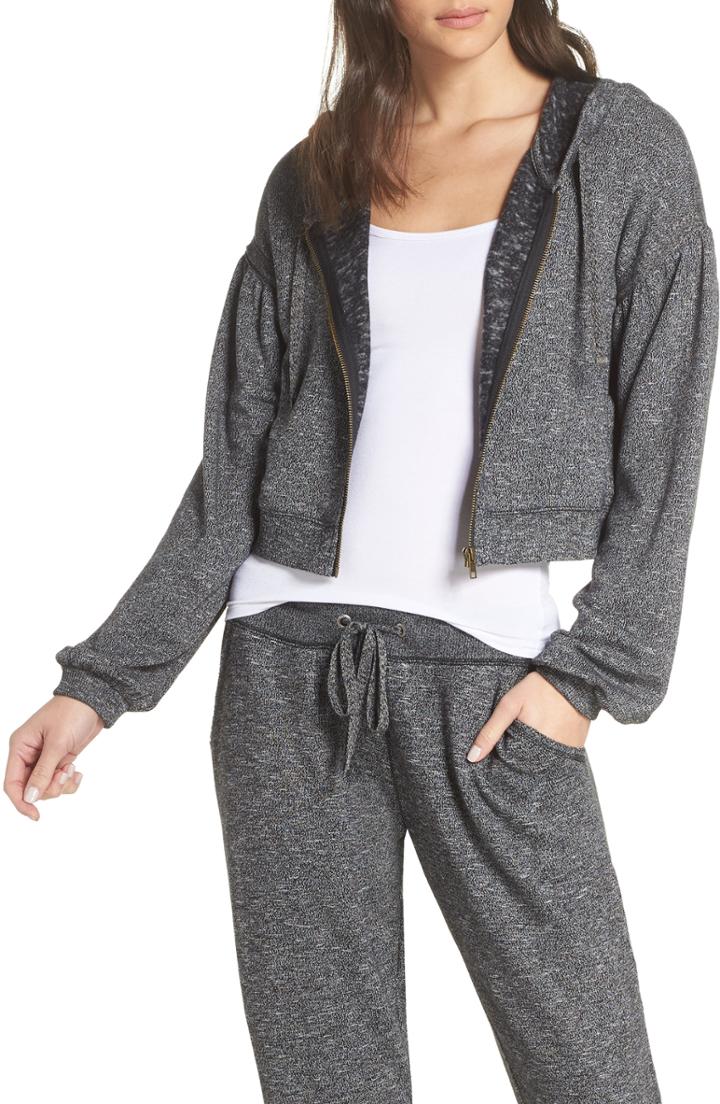 Women's Make + Model Lounge Around Zip Hoodie, Size - Grey