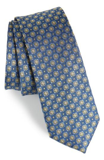 Men's The Tie Bar Medallion Silk Tie, Size - Blue