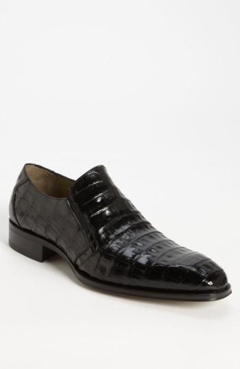 Men's Mezlan 'fiorello' Crocodile Loafer .5 M - Black
