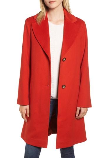 Women's Fleurette Loro Piana Wool Long Coat - Yellow