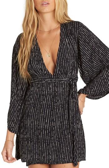 Women's Billabong Relax On High Plunging Dress - Black