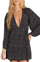 Women's Billabong Relax On High Plunging Dress - Black