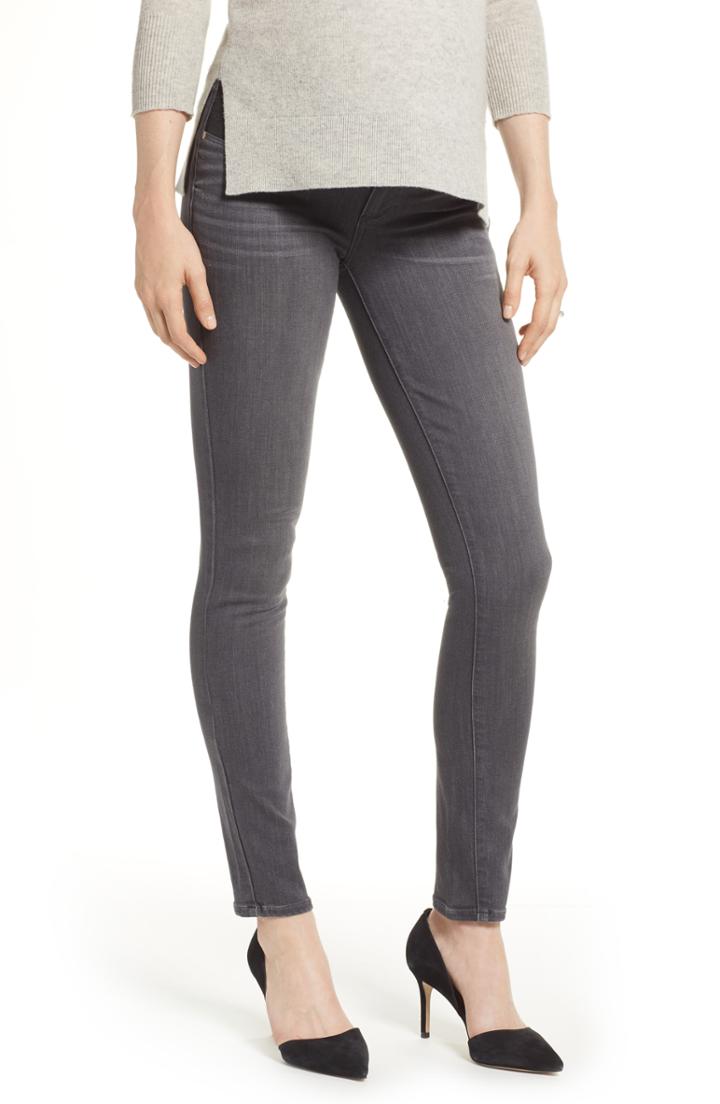 Women's Paige Transcend - Verdugo Maternity Skinny Jeans - Grey