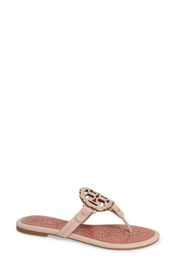 Women's Tory Burch Miller Scalloped Medallion Sandal M - Pink