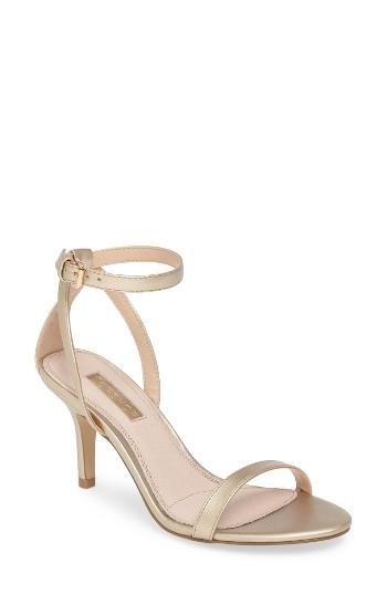 Women's Topshop Reality Two Part Sandal .5us / 38eu - Metallic