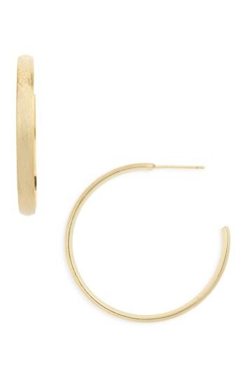 Women's Halogen Brushed J-hoop Earrings