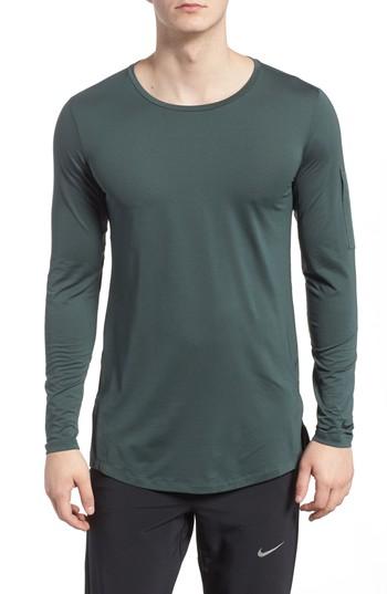 Men's Nike Pro Utility Fitted Training Top - Green