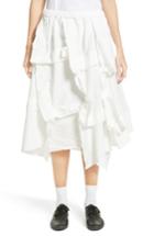 Women's Comme Des Garcons Layered Twill Skirt