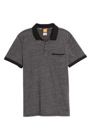 Men's Boss Orange Push Heathered Polo