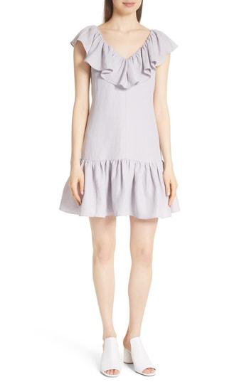 Women's Rebecca Taylor Ruffle Shift Dress - Purple