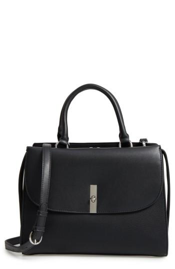 Chelsea28 Morgan Convertible Faux Leather Satchel - Black