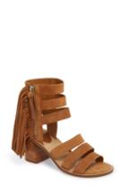 Women's Marc Fisher D Collin Fringe Sandal, Size 5 M - Brown