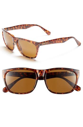 Women's Smith 'tioga' 57mm Polarized Sunglasses - Vintage Havana/ Polar Brown