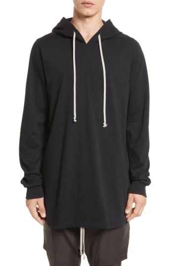 Men's Rick Owens Oversize Hoodie - Black