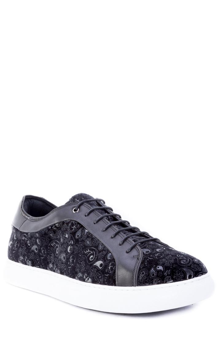 Men's Robert Graham Coates Paisley Sneaker .5 M - Black