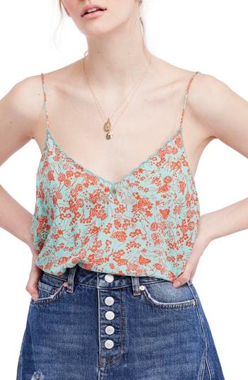 Women's Free People Kora Print Camisole - Blue/green