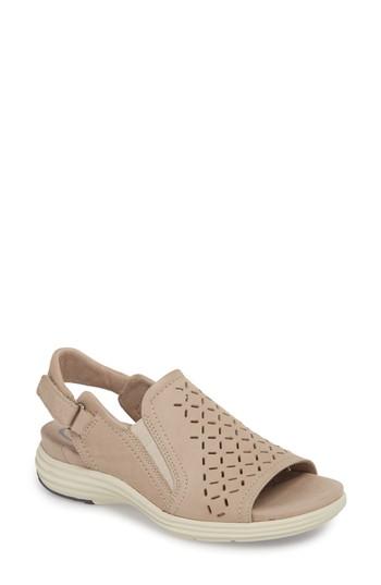 Women's Aravon Beaumont Slingback Sandal .5 D - Grey