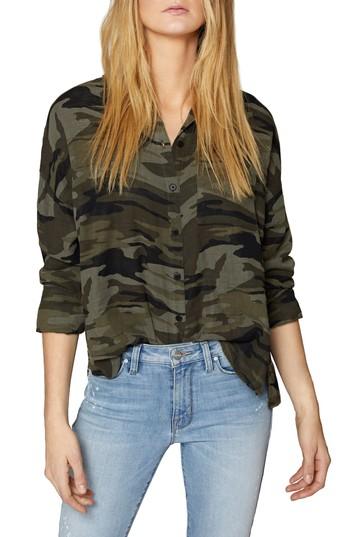 Women's Sanctuary Mod Boyfriend Shirt - Green