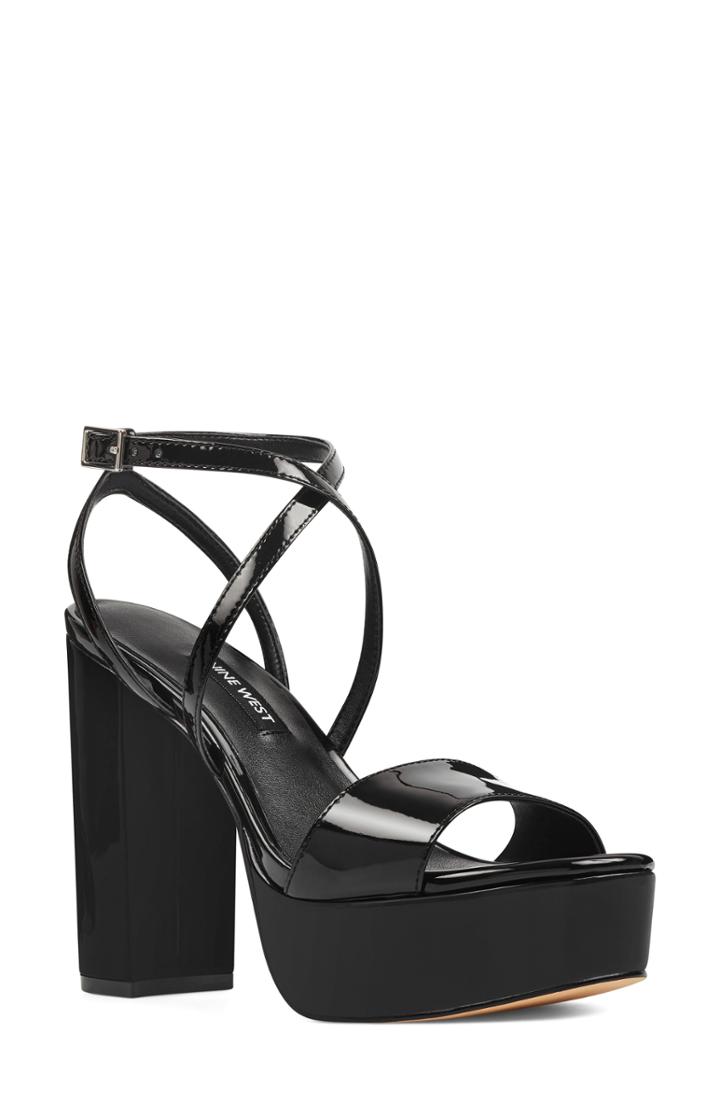 Women's Nine West Markando Platform Sandal .5 M - Black
