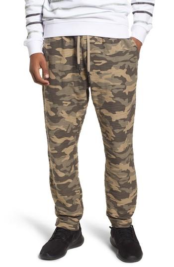 Men's Antony Morato Camo Fleece Sweatpants - Green