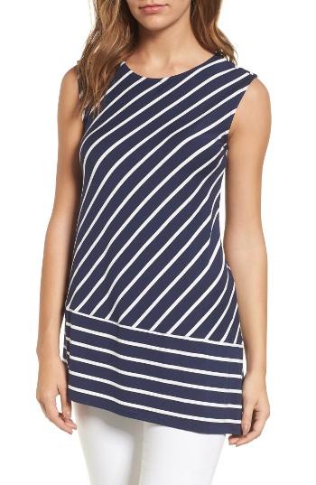 Women's Chaus Asymmetrical Stripe Top