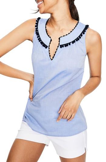 Women's Boden Mixed Textures Sleeveless Top