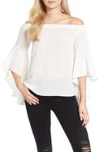 Women's Chelsea28 Bell Sleeve Off The Shoulder Top, Size - White