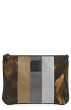Ghurka Stripe Camo Zip Pouch - Green