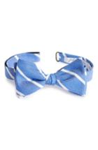 Men's John W. Nordstrom Stripe Silk Bow Tie, Size - Blue