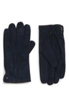 Men's Eleventy Suede Gloves - Blue
