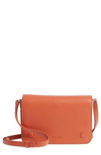 Steven Alan Cameron Leather Crossbody Bag - Orange