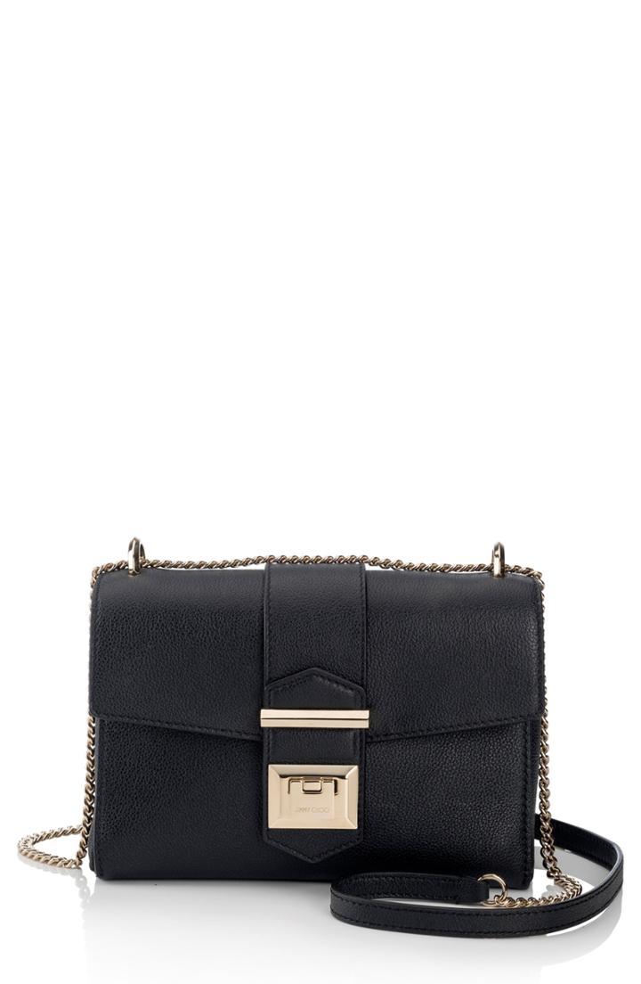 Jimmy Choo Marianne Leather Crossbody Bag - Black