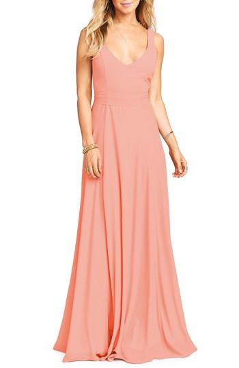 Women's Show Me Your Mumu Jen Maxi Gown, Size - Coral