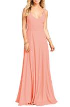 Women's Show Me Your Mumu Jen Maxi Gown, Size - Coral