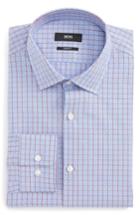 Men's Boss Marley Sharp Fit Check Dress Shirt .5 L - Red