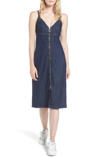 Women's 7 For All Mankind Denim Midi Dress - Blue