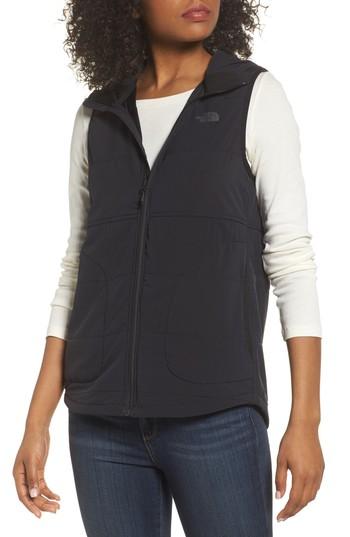 Women's The North Face Mountain Insulated Hooded Vest - Black