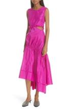 Women's 3.1 Phillip Lim Asymmetrical Silk Taffeta Dress - Pink